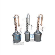 Household column whisky/rum still spirits/ethanol distilling machine 200L smal  reflux distillation Amateurs  red copper